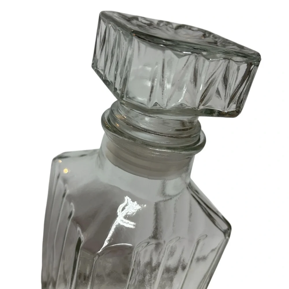 Vintage Bormioli Rocco Square Decanter With Square Topper